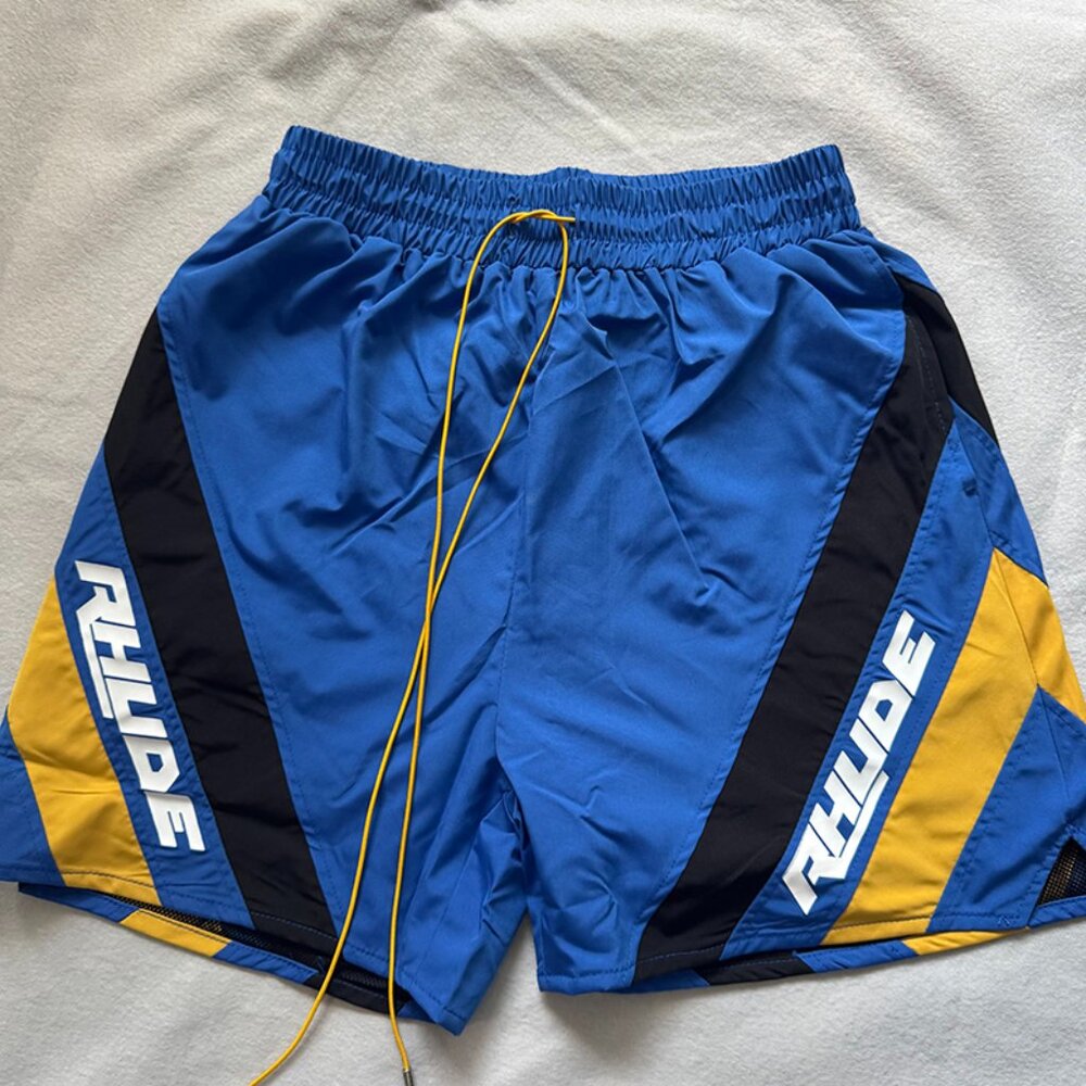 Rhude Multicolor Hydro Shorts Blue